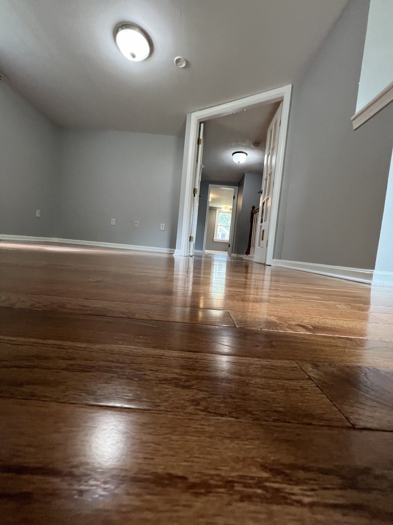 Painted hallway with crisp white trim